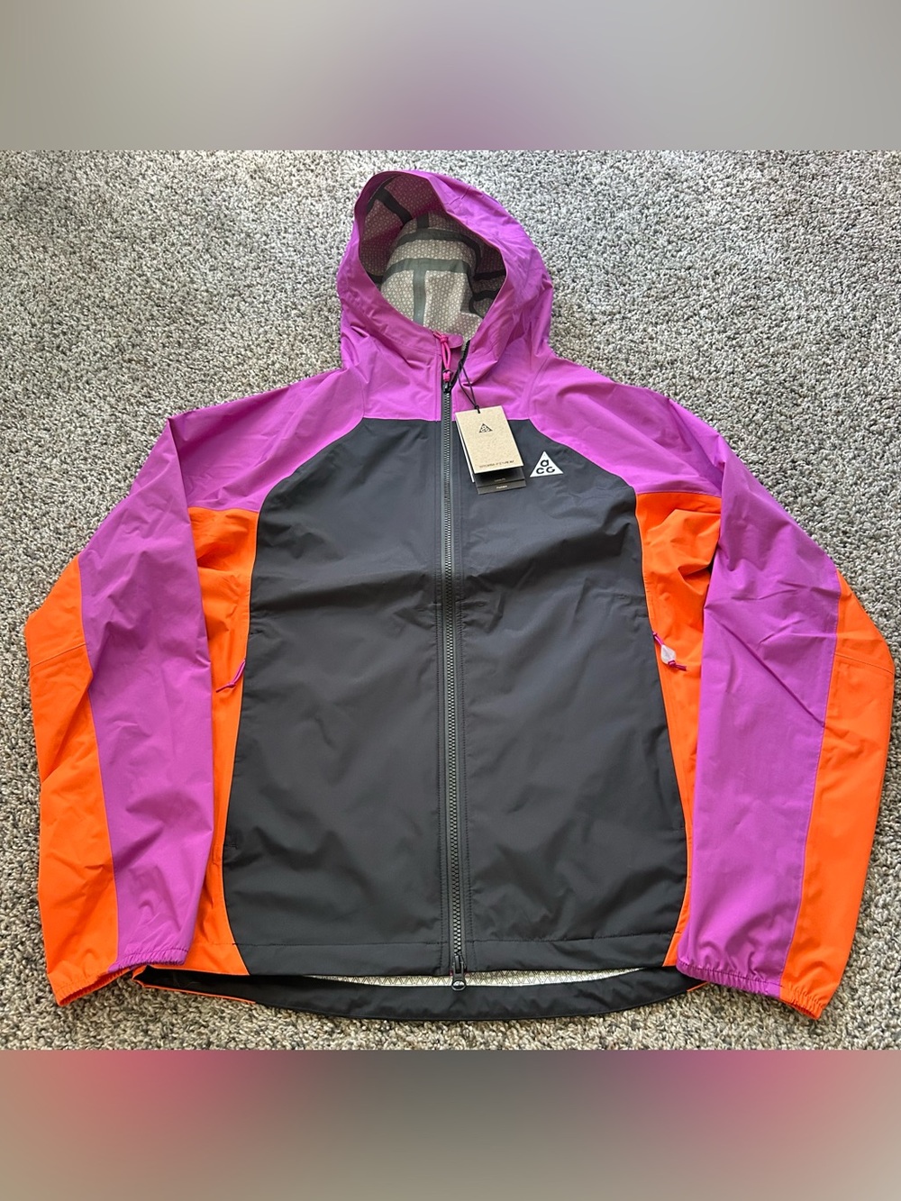Nike ACG Morpho Storm DRI-FIT Rain ADV Jacket Vivid Purple Mens Small IF1143-551